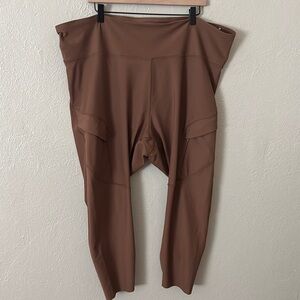 Women’s Plus Size Old Navy Active Powersoft High Rise Leggings, 4X, Brown